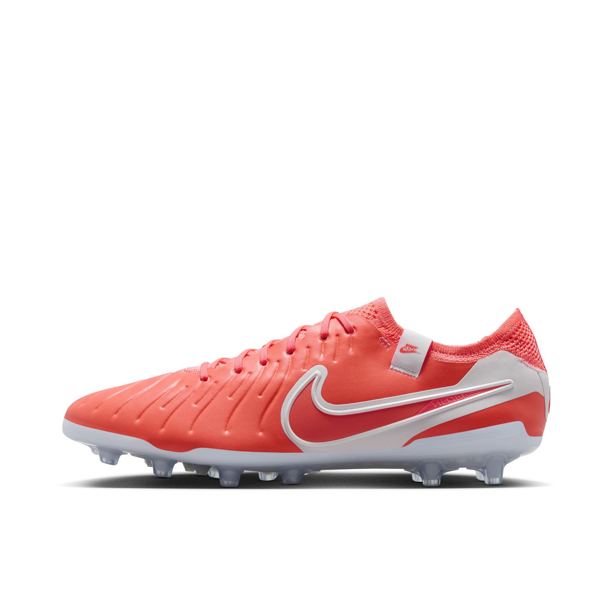 推荐商品：Nike Tiempo Legend 10 Elite AG-Pro 顶级 胶质短钉 人造草地 耐磨支撑 足球鞋 红色