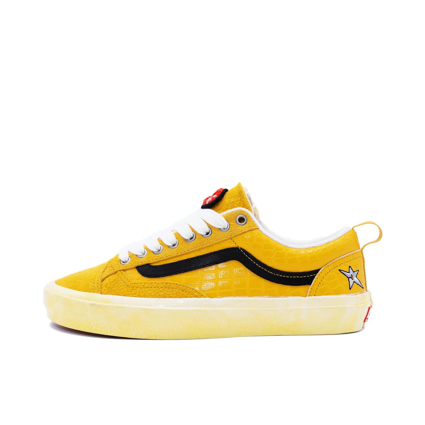 推荐商品：Vans/范斯 Old Skool 36 板鞋 简约复古时尚百搭防滑耐磨舒适减震轻便透气拼接贴合支撑 Carpet Company联名/低帮/黄色