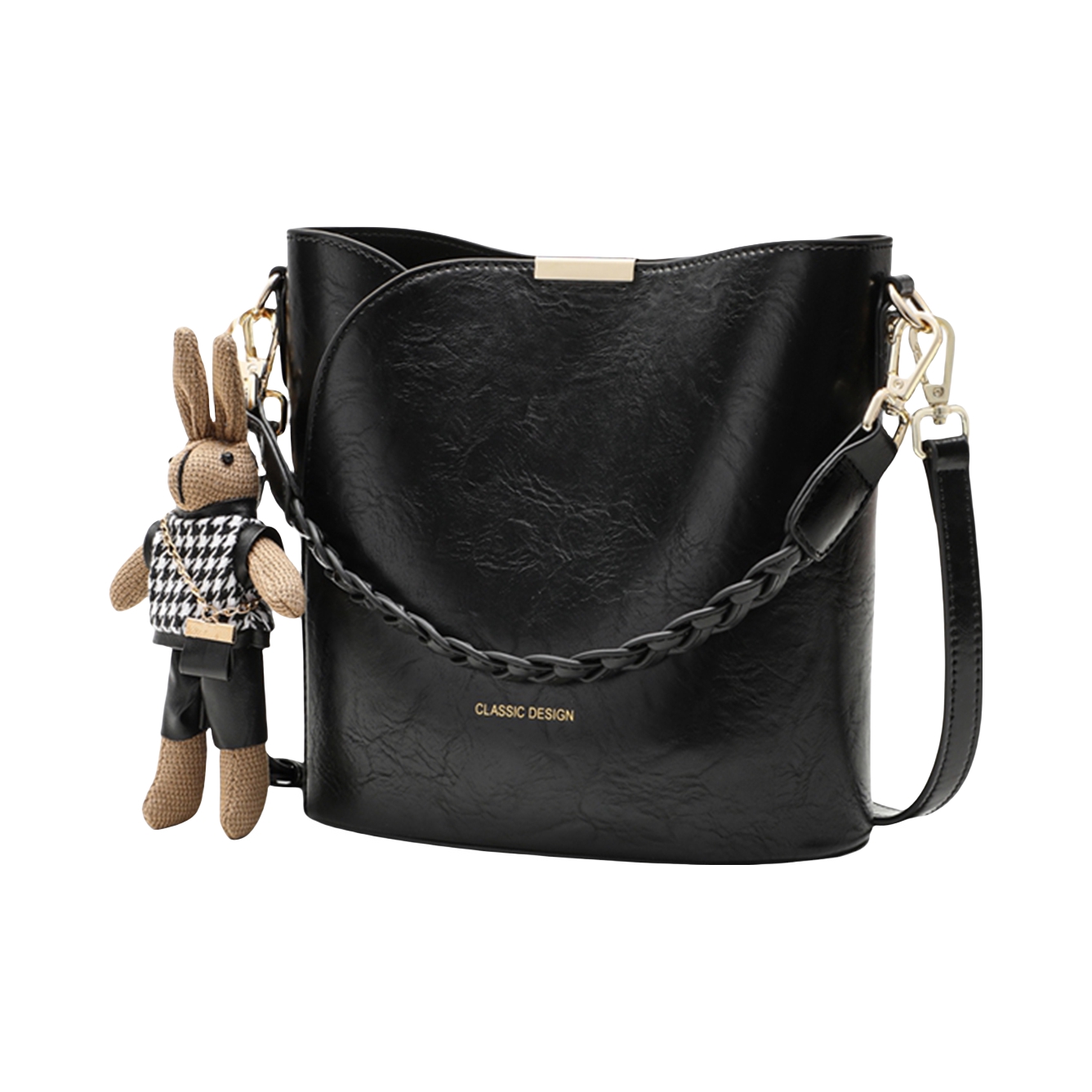 推荐商品：COMELY/康莉 复古经典小众设计质感百搭时尚高级感实用通勤牛皮手提水桶包斜挎包