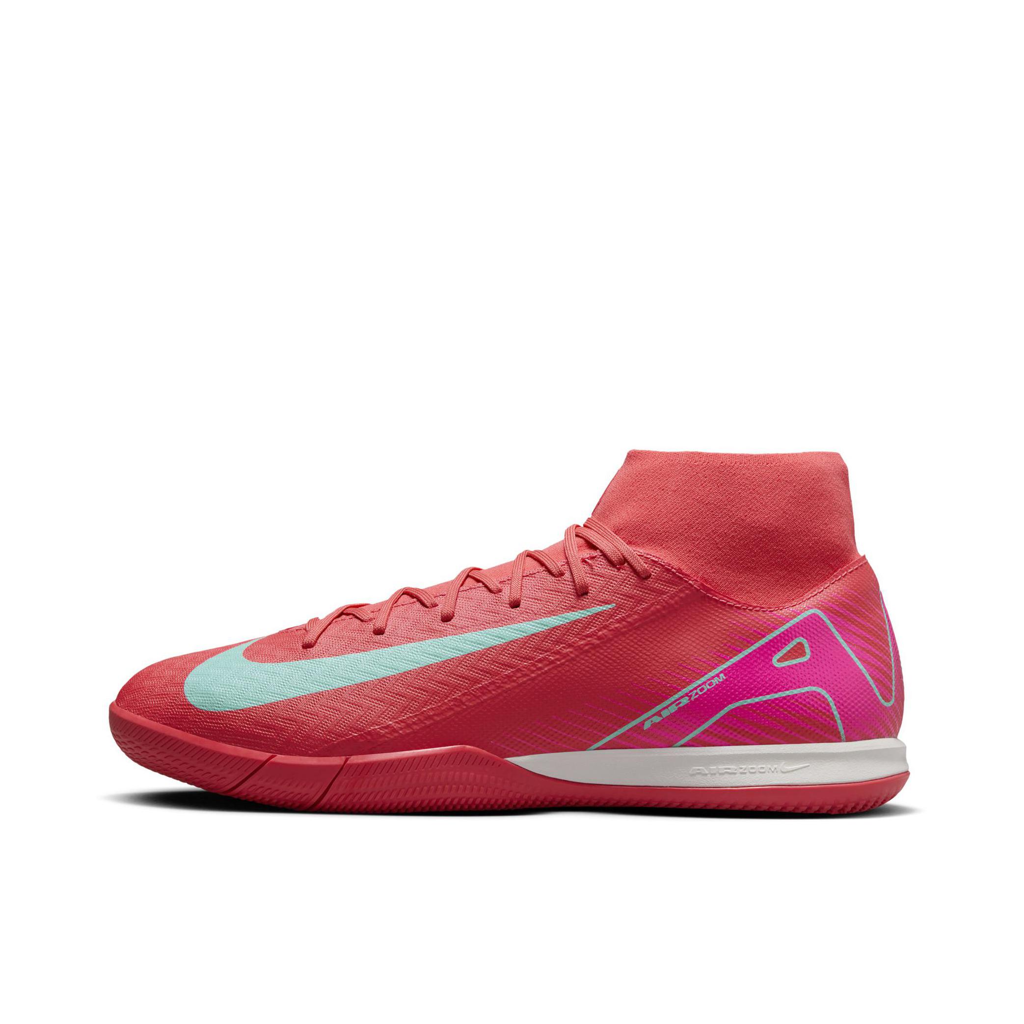 推荐商品：Nike Mercurial Superfly 10 Academy IC 中端 平底 室内 钉鞋 足球鞋 平底/红色