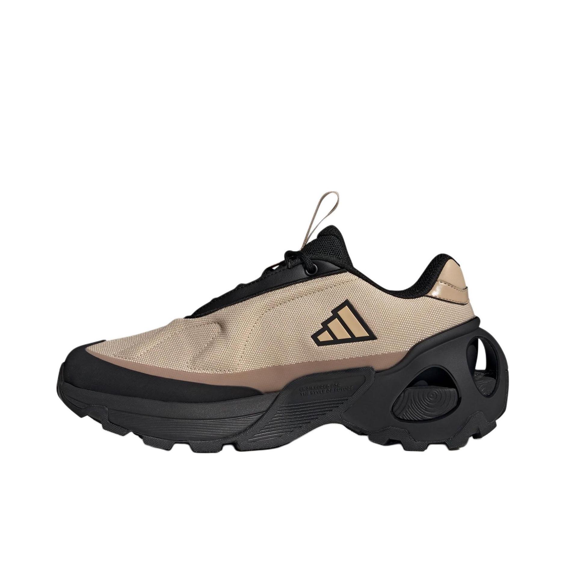 推荐商品：adidas Edge Runner 织物 抽绳 减震耐磨 增高 跑鞋 黑色/魔力浅褐