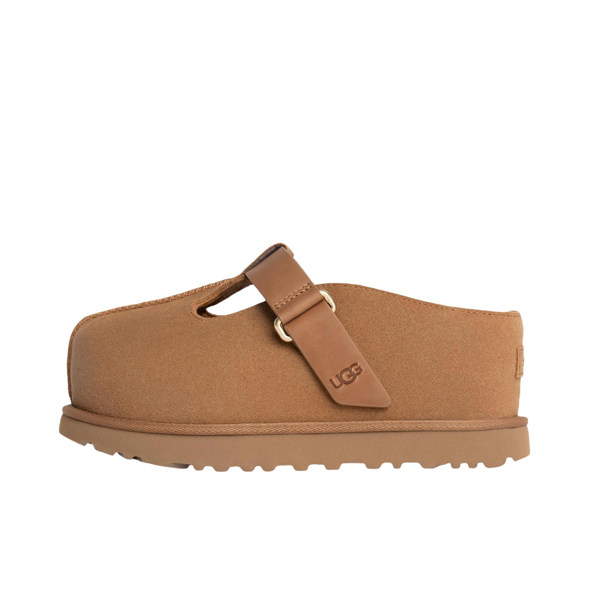 推荐商品：UGG Golden Family EVA 防滑防磨 包头百搭 勃肯鞋 拖鞋 女款/棕色