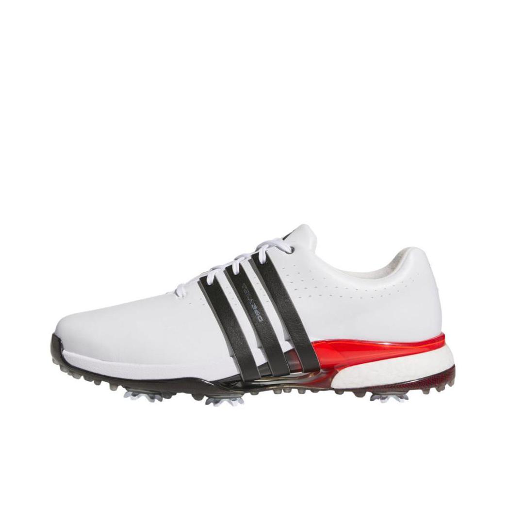 推荐商品：adidas Tour360 24 旋转按钮 舒适百搭 减震耐磨 高尔夫鞋 白色/黑色/红色