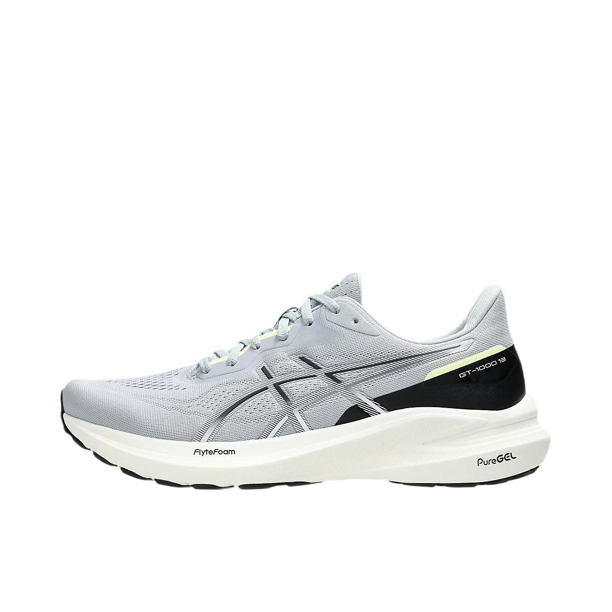 推荐商品：Asics/亚瑟士 GT-1000 13 跑鞋 舒适防滑耐磨透气缓震支撑轻量轻便回弹短跑 浅灰色