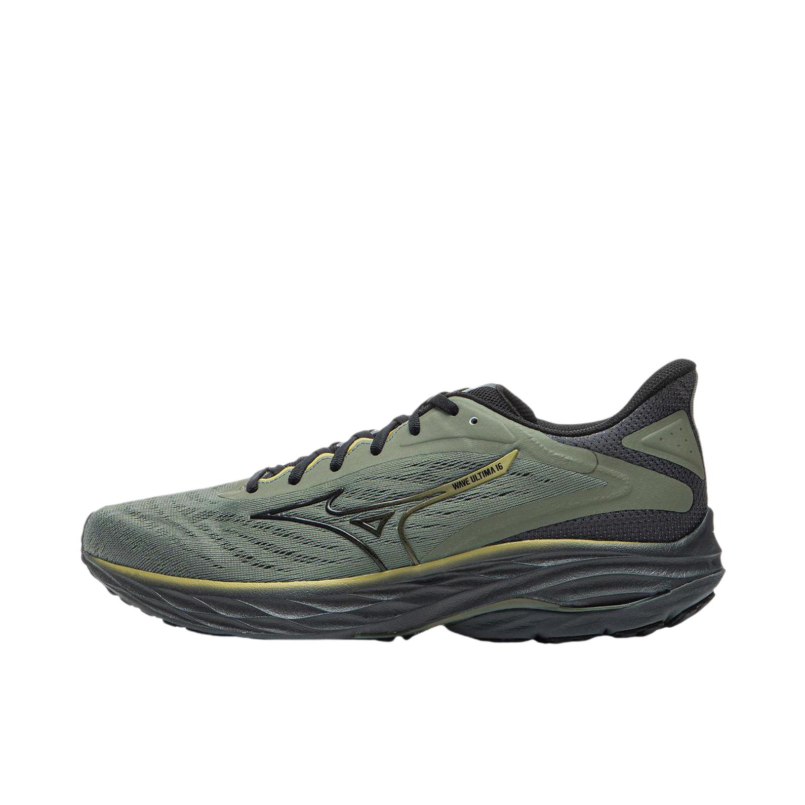 推荐商品：Mizuno/美津浓  WAVE ULTIMA 16  舒适百搭 减震回弹 网面透气 防滑耐磨  低帮 跑鞋 深灰色