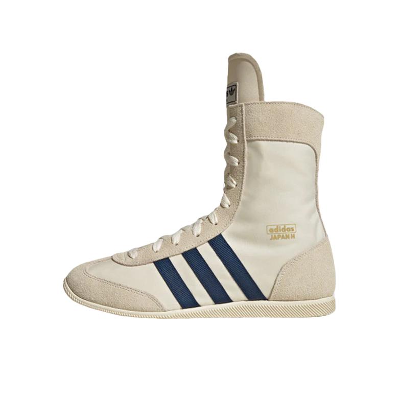 推荐商品：adidas Originals JAPAN H 防滑 高帮 圆头 运动休闲鞋 米色