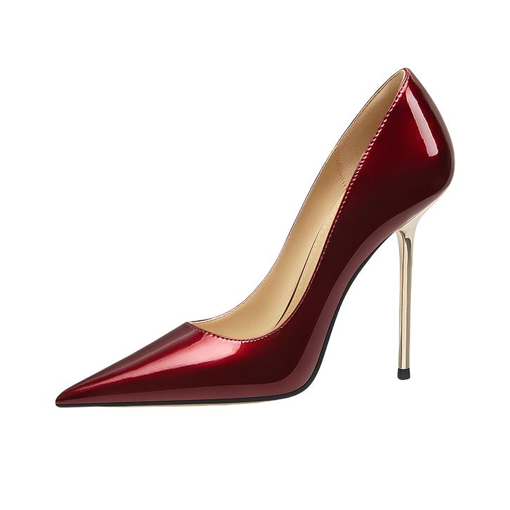 推荐商品：Lily Wei 性感 气质 优雅 高跟鞋 跟高11cm/酒红色