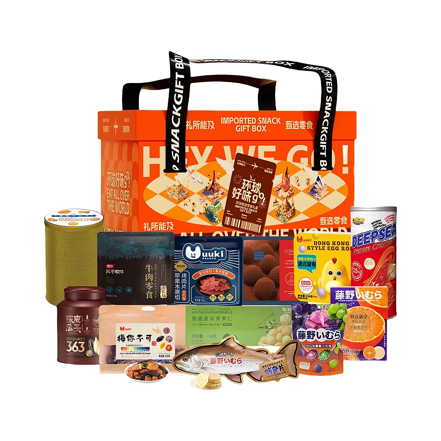 推荐商品：UUKI 藤野一村联名款 环球甄选 零食礼盒 2310g