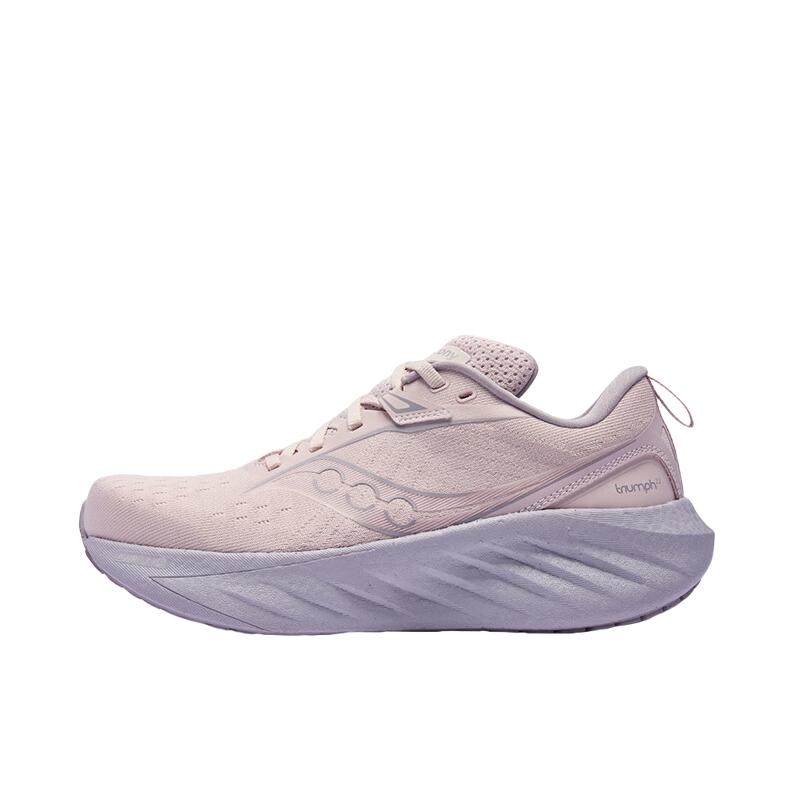 推荐商品：【彭于晏同款】Saucony/索康尼 Triumph 胜利 22 缓震 防滑耐磨 长跑训练 回弹 慢跑 跑鞋 男款/紫色