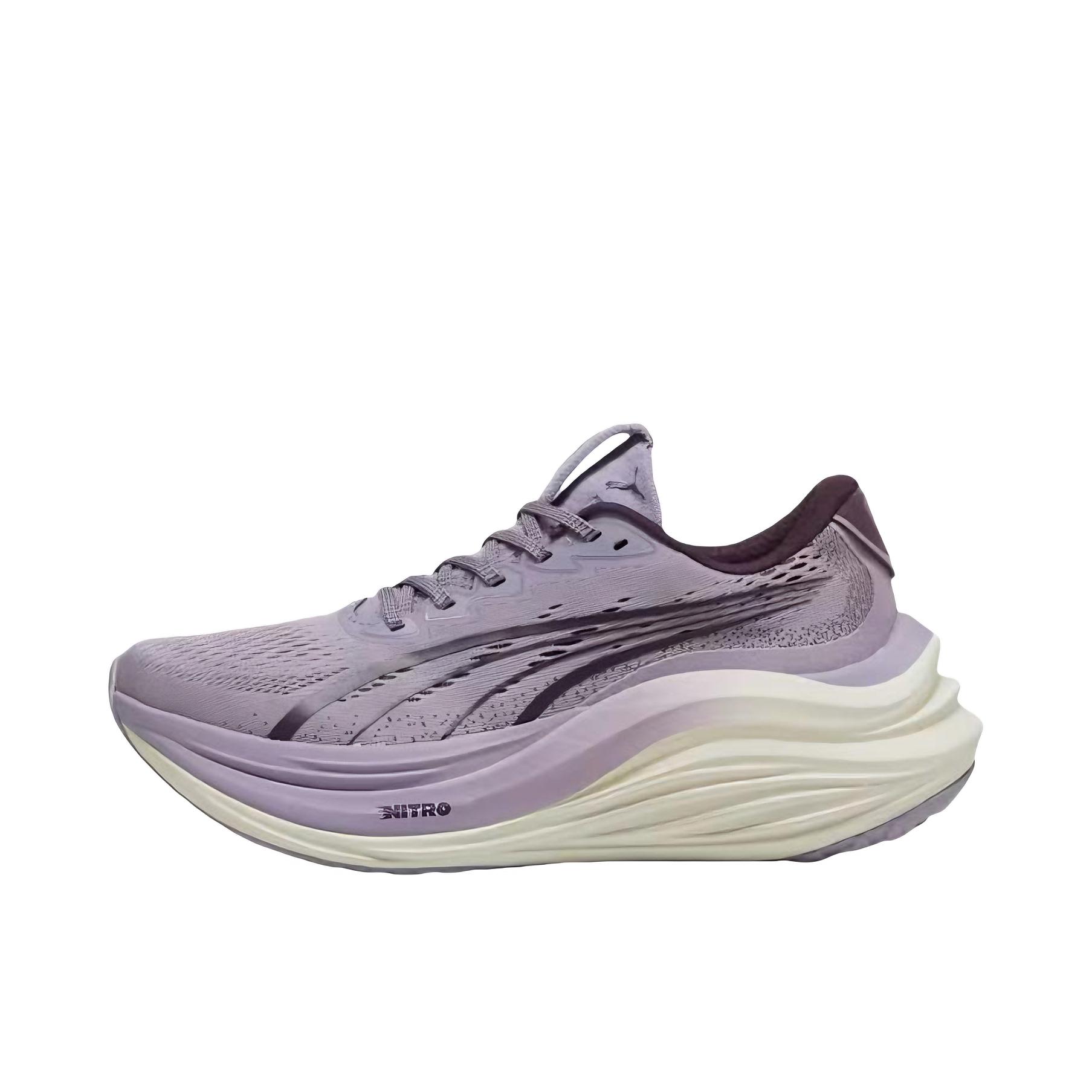 推荐商品：Puma/彪马 MagMax NITRO 柔软 防滑 低帮 系带 跑鞋 女款/紫色/灰色/白色