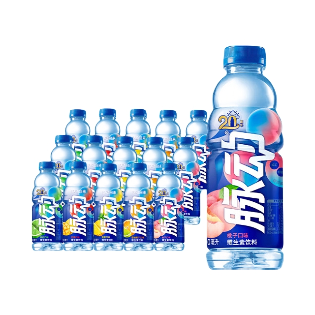 推荐商品：Mizone/脉动 维生素饮料 600ml/瓶 多口味组合 补水出游