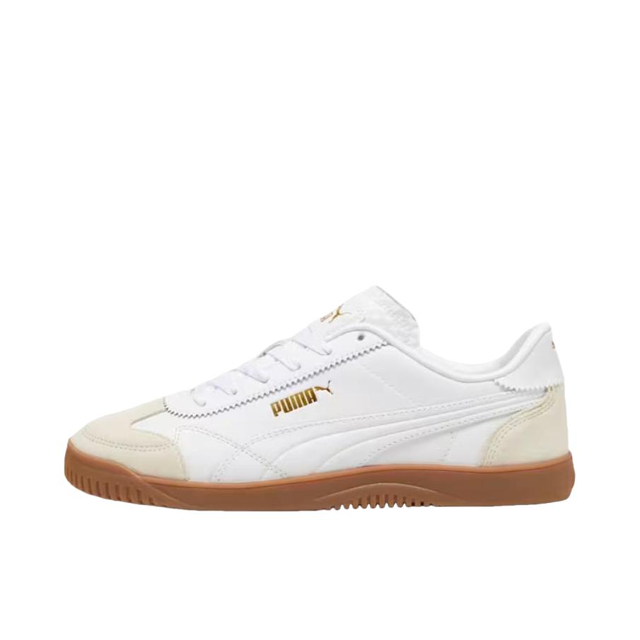 推荐商品：Puma/彪马 Club 5v5 板鞋 T头拼接复古百搭防滑耐磨薄底舒适缓震 乳白色
