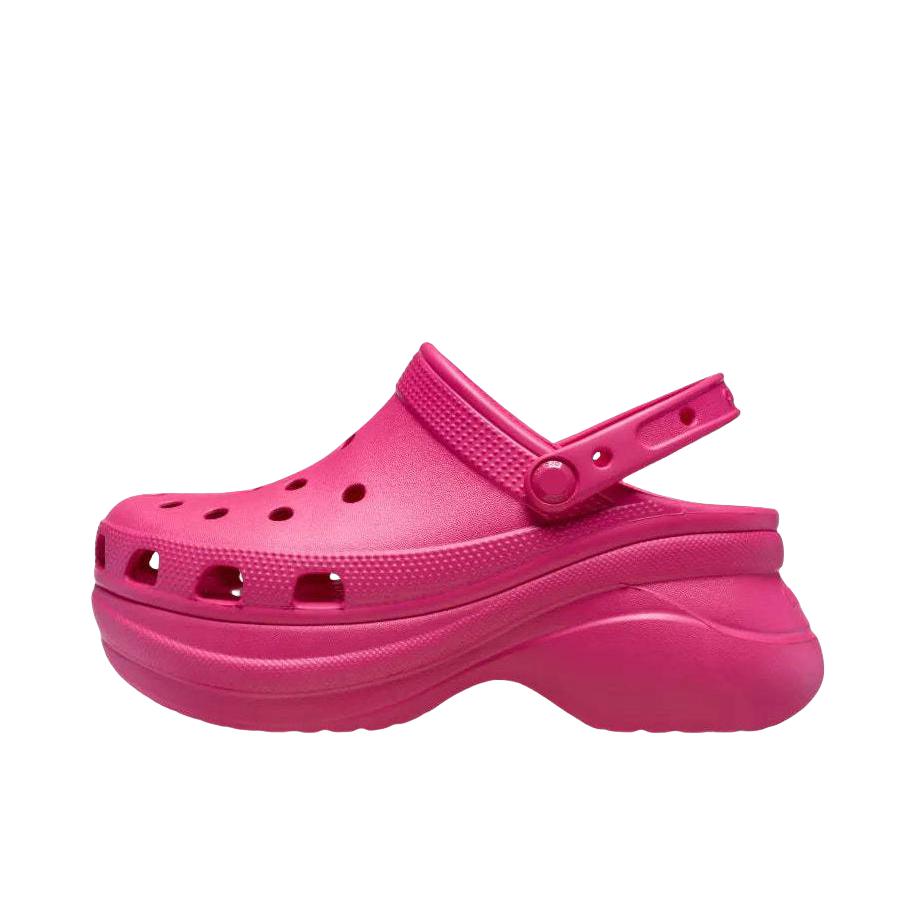 推荐商品：Crocs/卡骆驰 Classic BAE Clog 小鲸鱼 复古 坡跟 厚底 增高 防滑耐磨 涉水 运动 沙滩 圆头 洞洞鞋 凉鞋 女款/火龙果色 