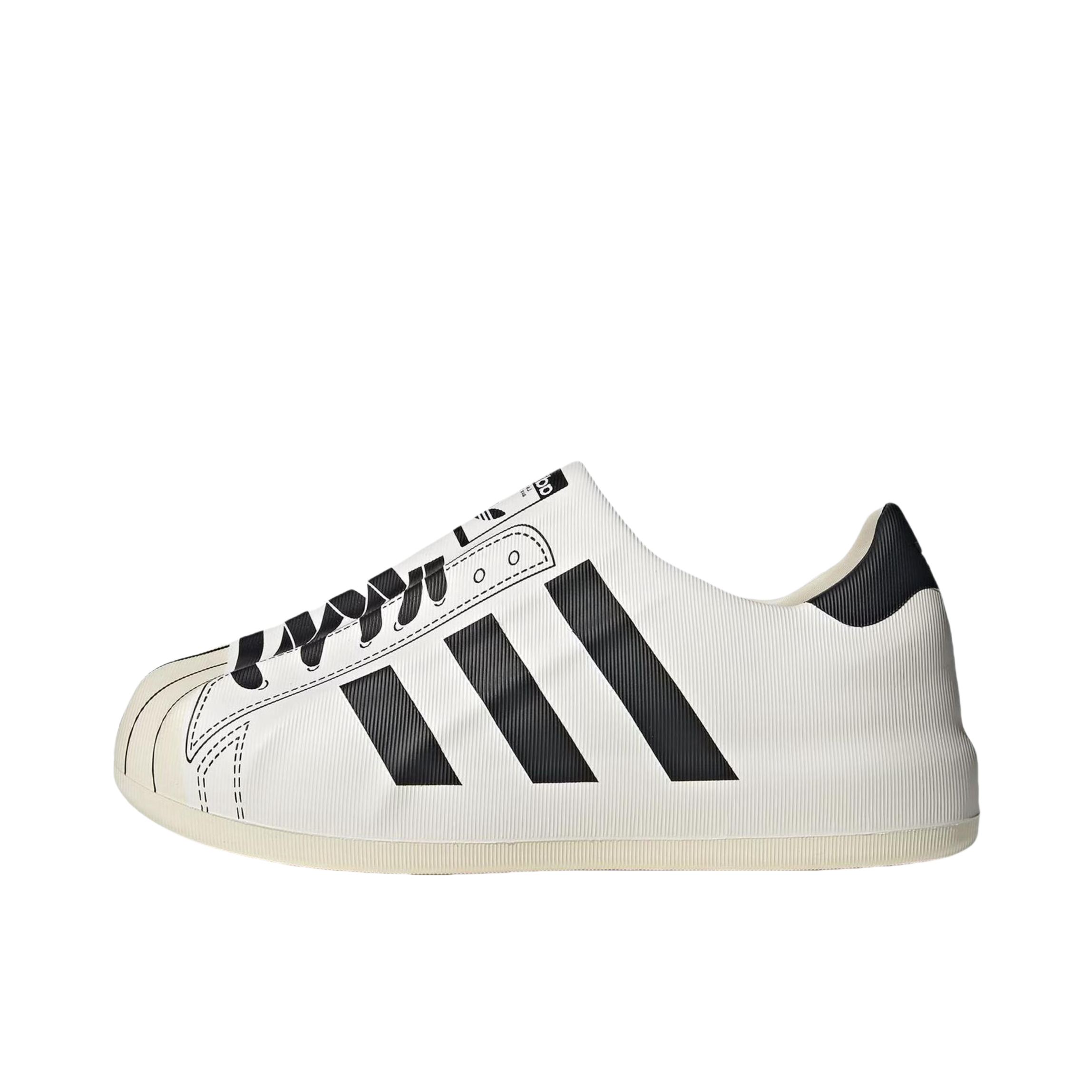 推荐商品：adidas Originals adiFom Superstar 运动休闲鞋 防滑耐磨包裹性贝壳头 乳白色/黑色