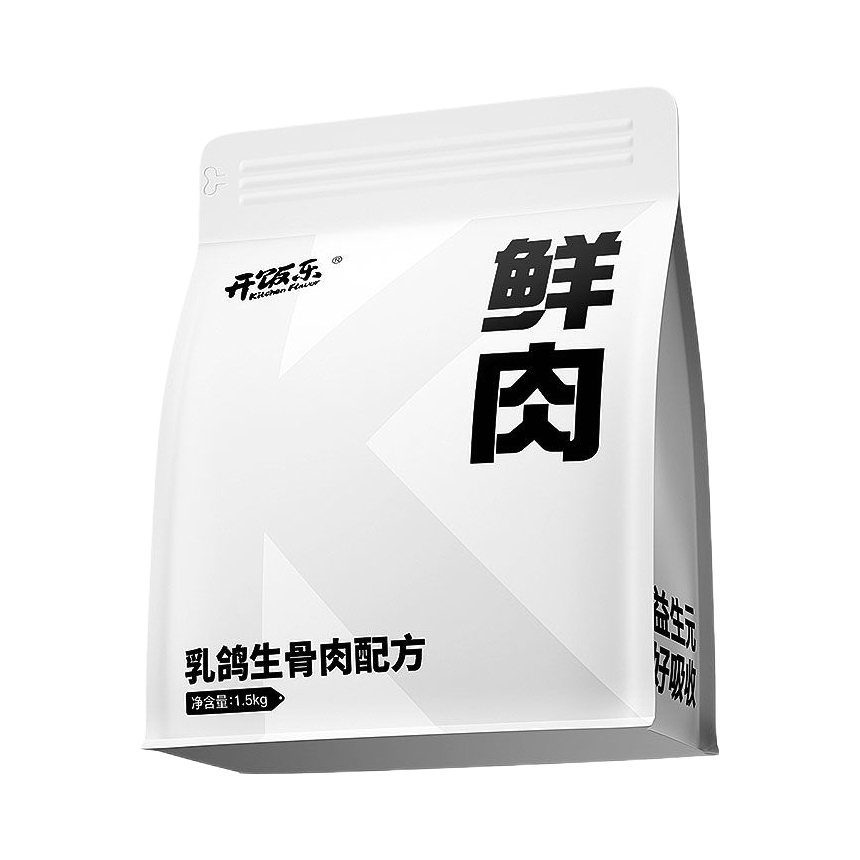 推荐商品：Kitchen Flavour/开饭乐 鲜肉乳鸽生骨肉配方全价膨化粮无谷高蛋白百亿布拉迪益生菌增肥发腮通用型猫主粮