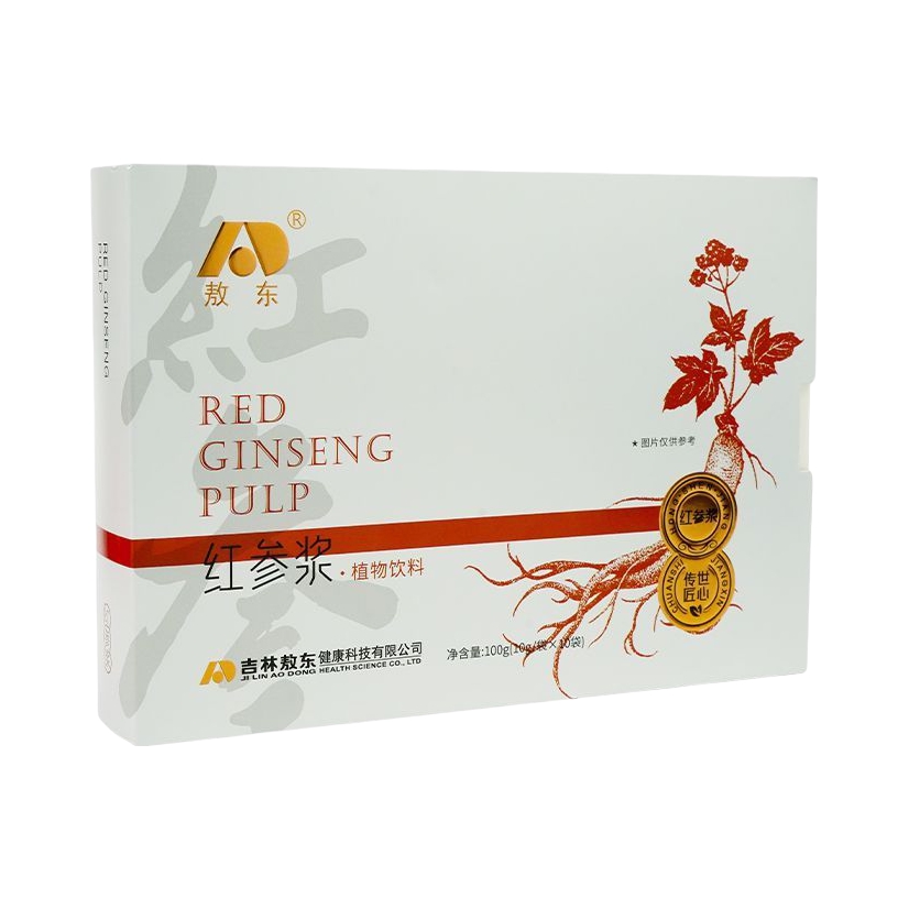 推荐商品：敖东 红参浆植物饮料 盒装 滋补养生