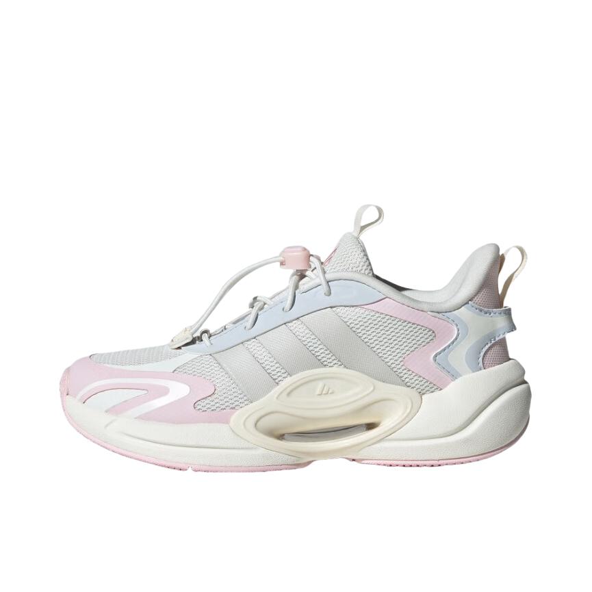 推荐商品：adidas Galaxy Scout 跑鞋 防滑耐磨减震低帮旋转按钮 大童/亮白/清澈粉/浅蓝