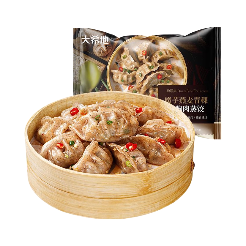 推荐商品：大希地 鸡胸肉蒸饺 袋装