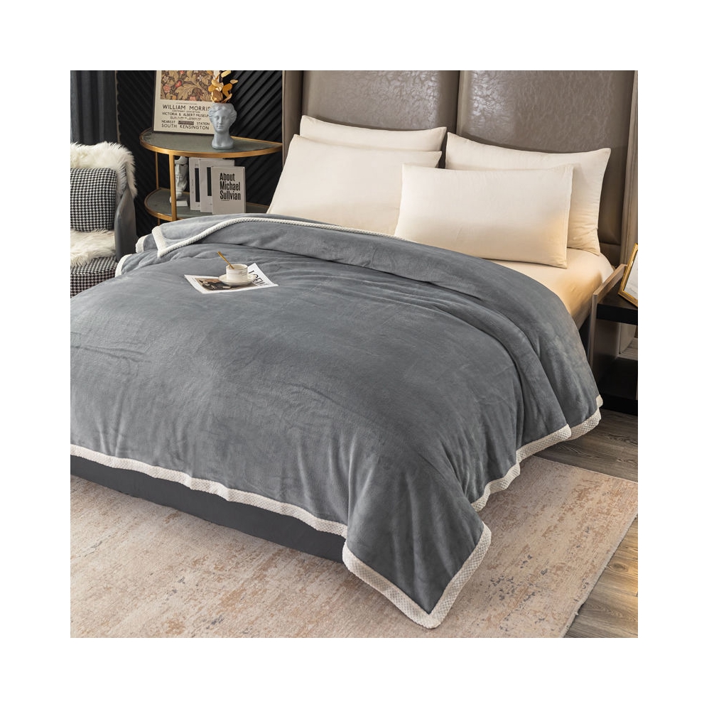 推荐商品：朗烨纺织 牛奶绒 毛毯