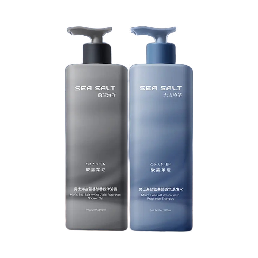 推荐商品：【男士专用】OKANEN/欧嘉莱尼 海盐氨基酸香氛洗沐套装 滋润保湿