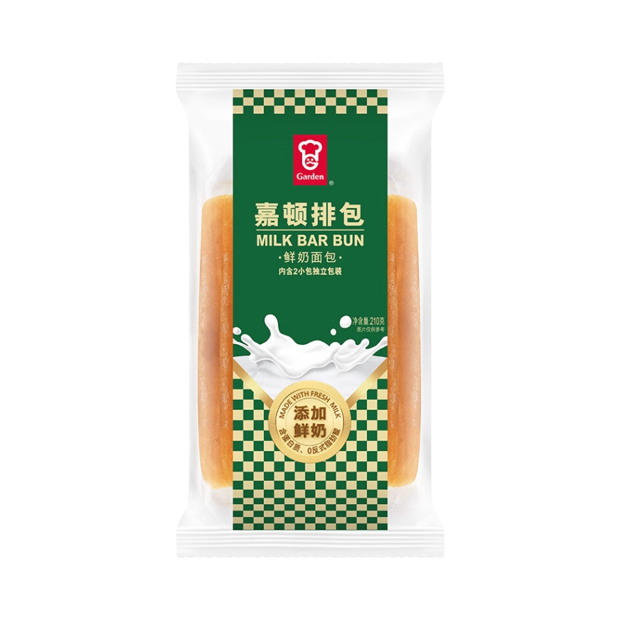 推荐商品：嘉顿 排包面包 210g/212g袋装饱腹奶味 210g