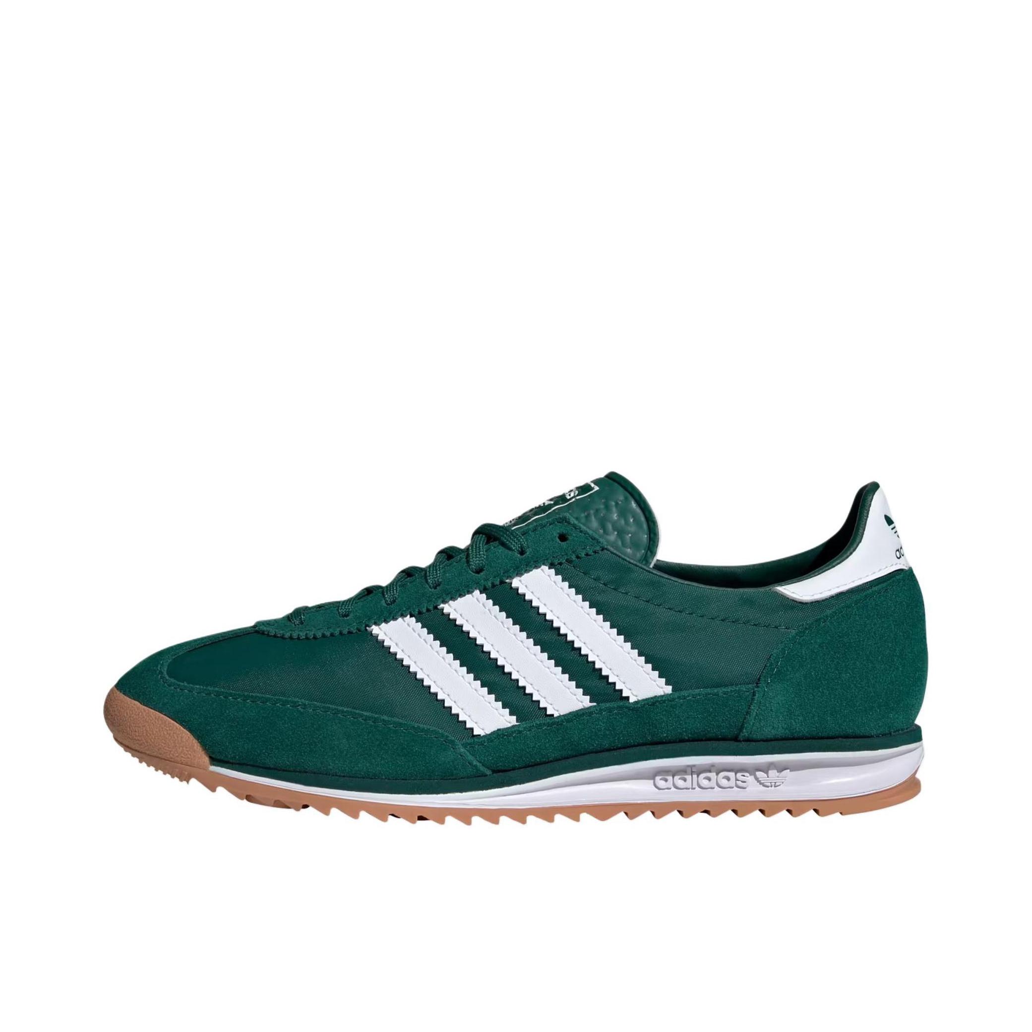 推荐商品：【马思纯同款】 adidas Originals SL 72 T头鞋 德训鞋 运动休闲鞋 轻便防滑耐磨透气舒适简约复古 女款/绿色