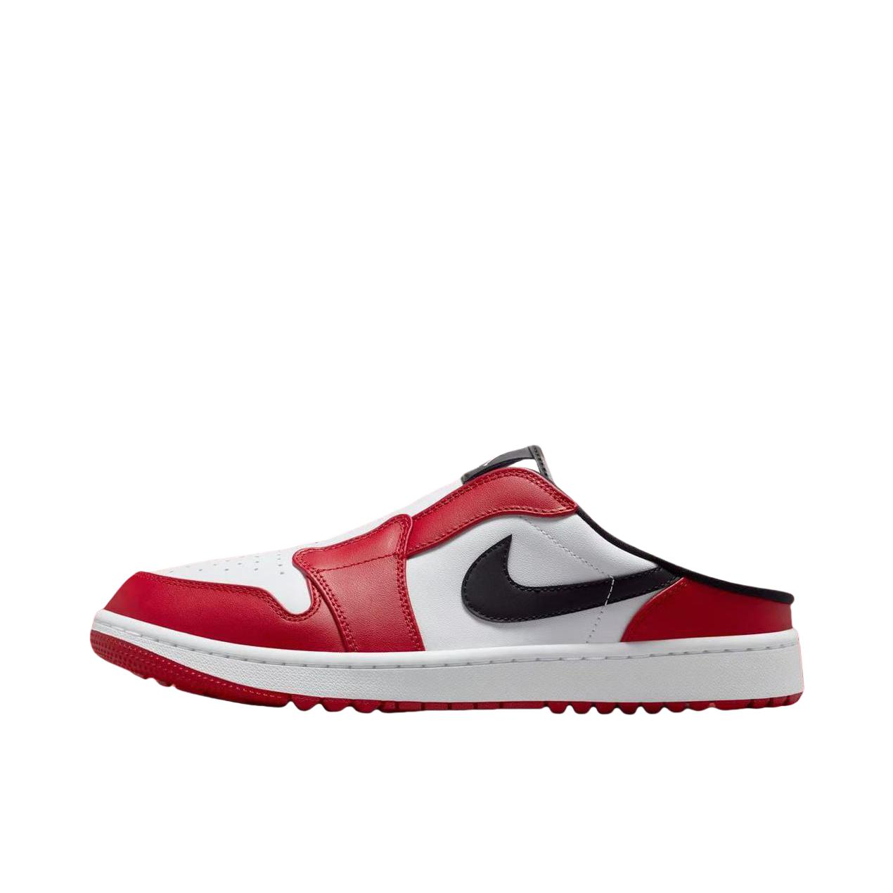 推荐商品：Jordan Mule Golf 高尔夫鞋 百搭包头 红色/白色