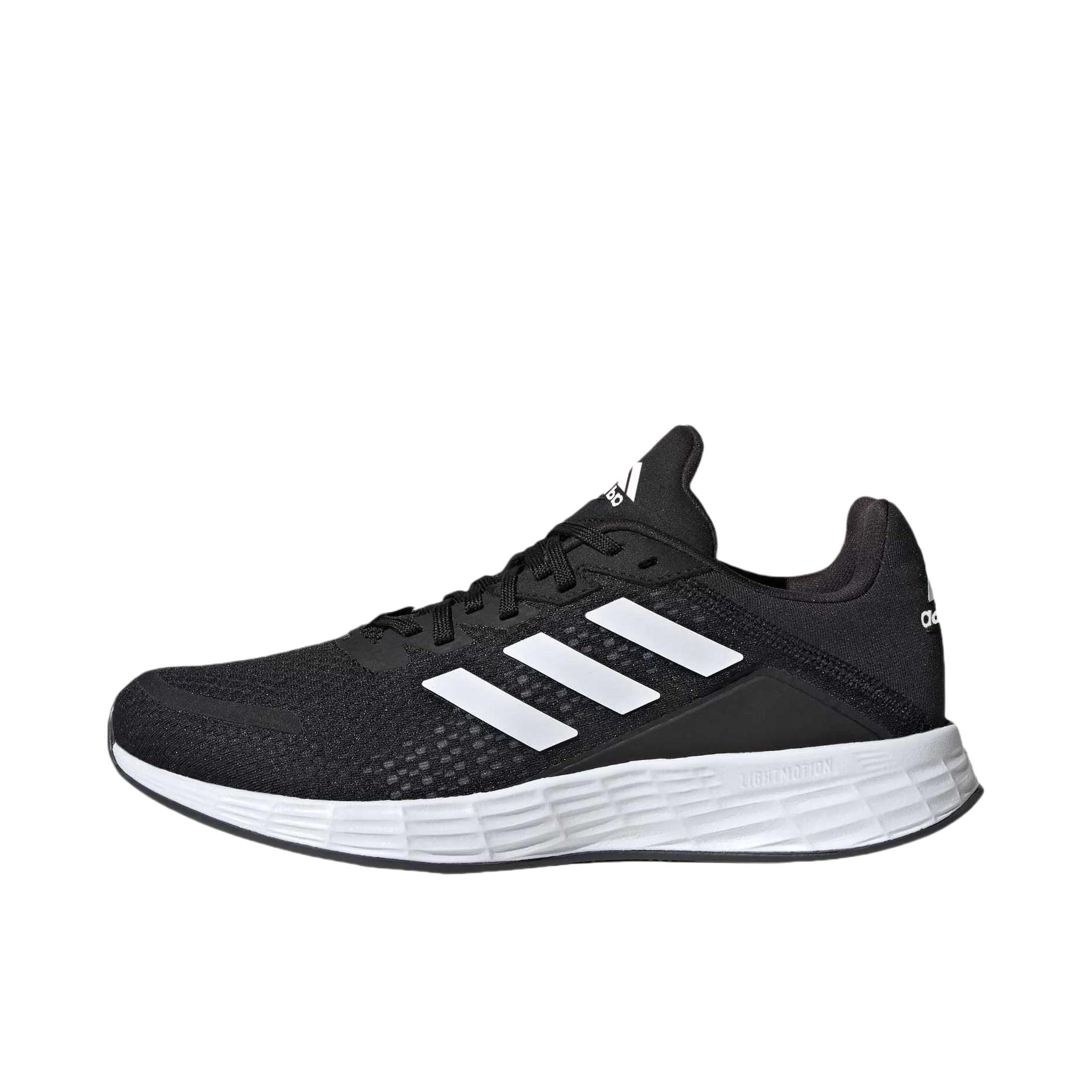 推荐商品：adidas Duramo SL 跑鞋 缓震网面透气训练织物轻运动轻盈回弹 黑色/白色/深灰色 