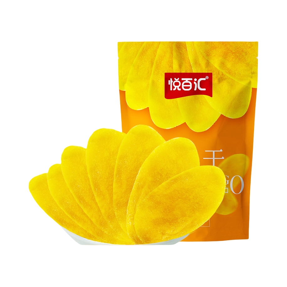 推荐商品：悦百汇 芒果干 袋装软糯酸甜 500g