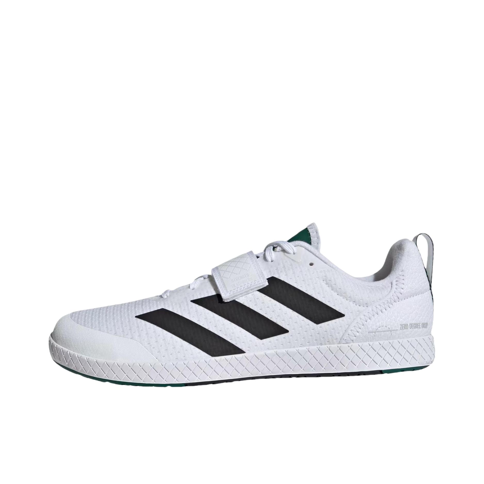 推荐商品：adidas The Total 防滑 耐磨 低帮 短钉 圆头 训练鞋 云白色/核心黑色/学院绿色