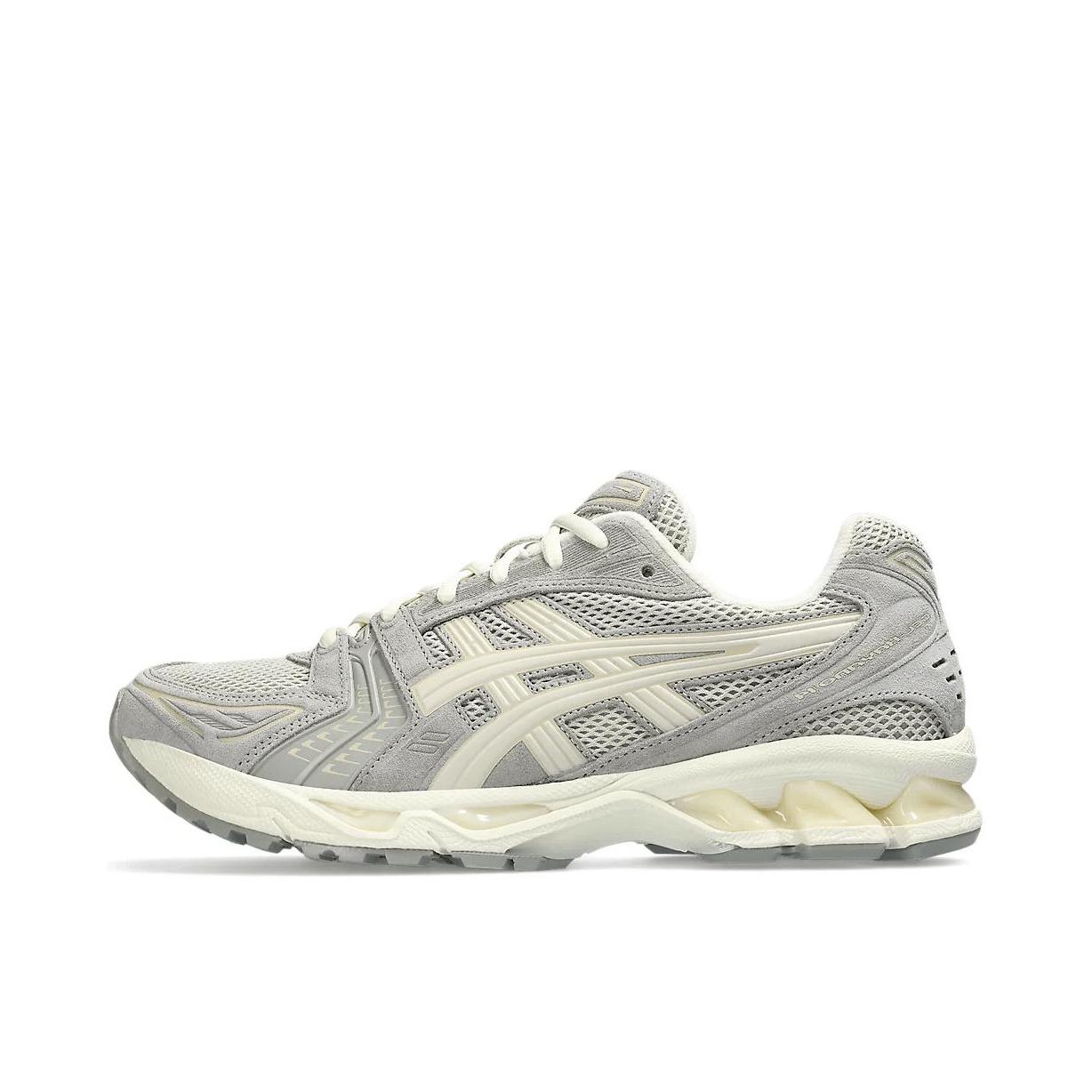 推荐商品：Asics/亚瑟士 Gel-Kayano 14 跑鞋 舒适减震防滑耐磨网面百搭复古慢跑 翻毛皮/灰色