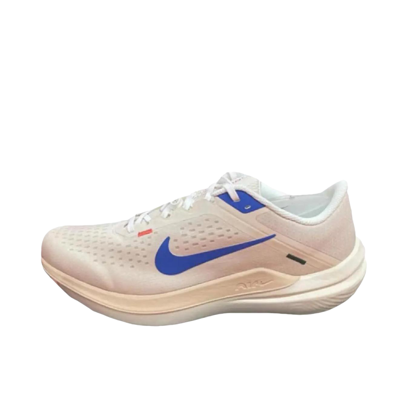 推荐商品：Nike Air Winflo 10 跑鞋 缓震回弹耐磨网面透气支撑短跑长跑圆头 男款/米色/蓝色