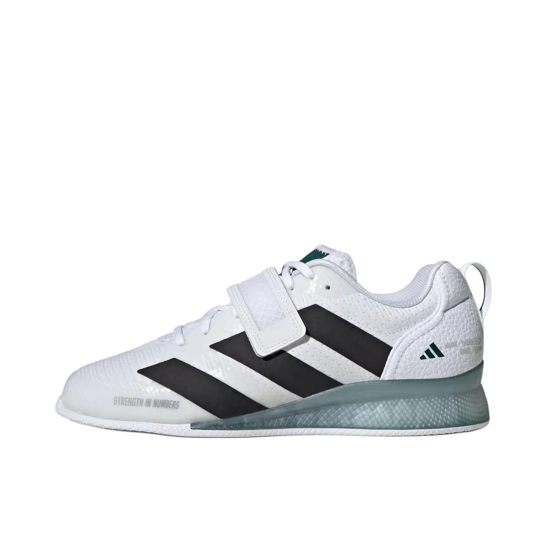 推荐商品：adidas Adipower Weightlifting 2 训练鞋 支撑耐磨防滑健身减震增高 白色/浅黑色