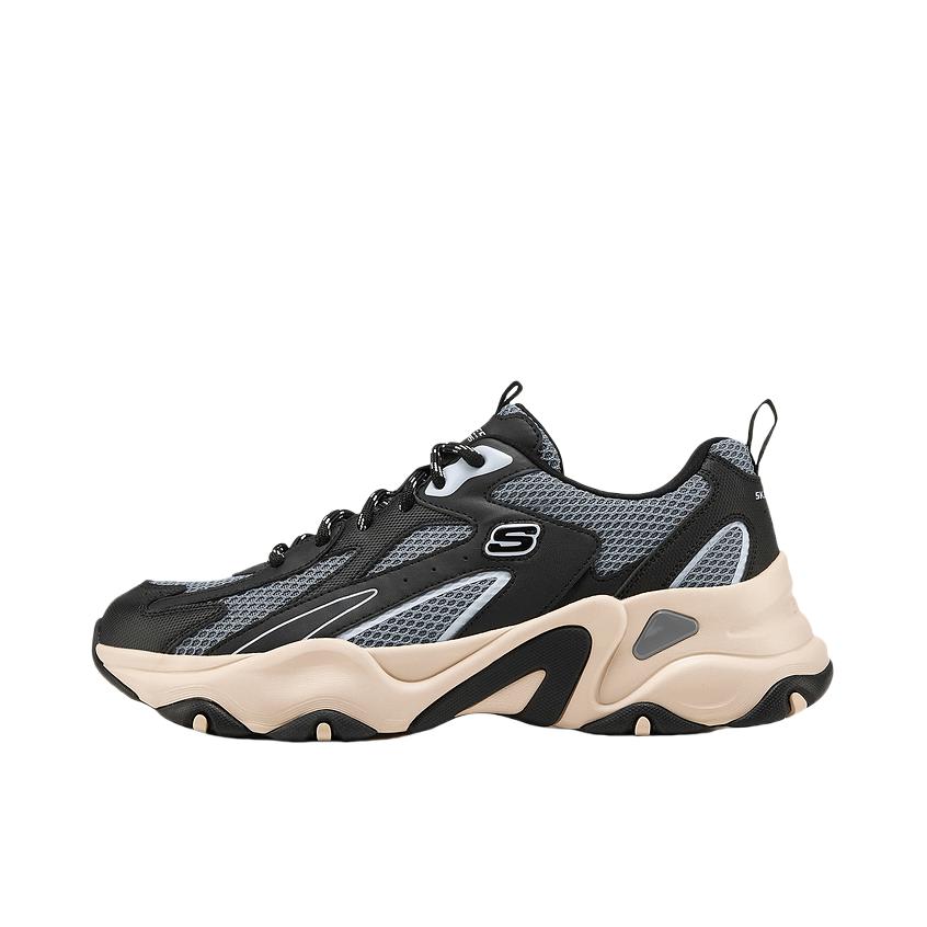 推荐商品：Skechers/斯凯奇  D'LITES 5.0 熊猫鞋5代 老爹鞋 厚底增高 轻质缓震 防滑耐磨 舒适百搭  黑色/多彩色 