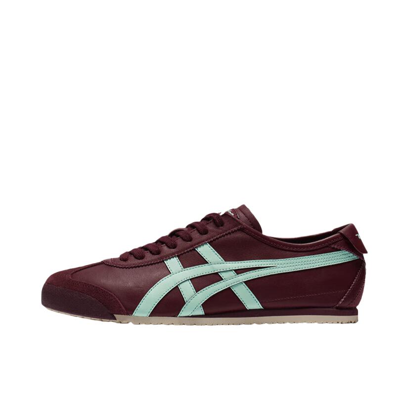 推荐商品：Onitsuka Tiger Mexico 66 德训鞋 运动休闲鞋 复古轻便透气舒适百搭防滑 深红色/蓝色