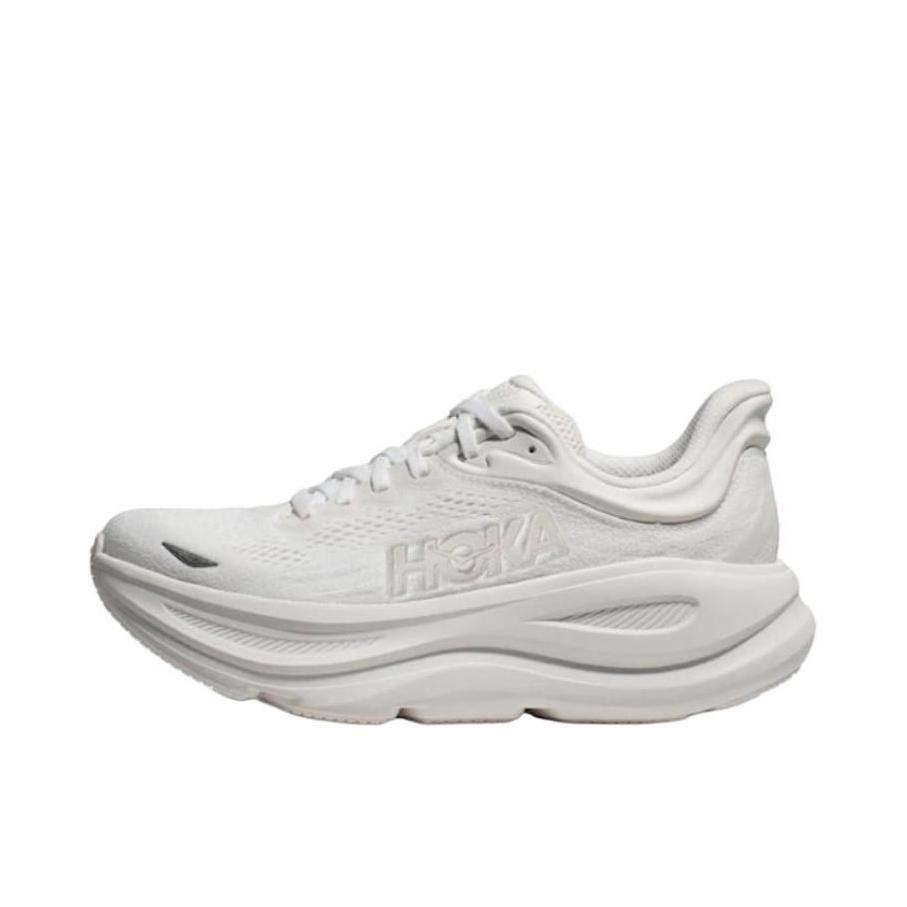 推荐商品：HOKA ONE ONE Bondi 9 越野跑鞋 防滑耐磨缓震透气低帮舒适百搭 女款/白色