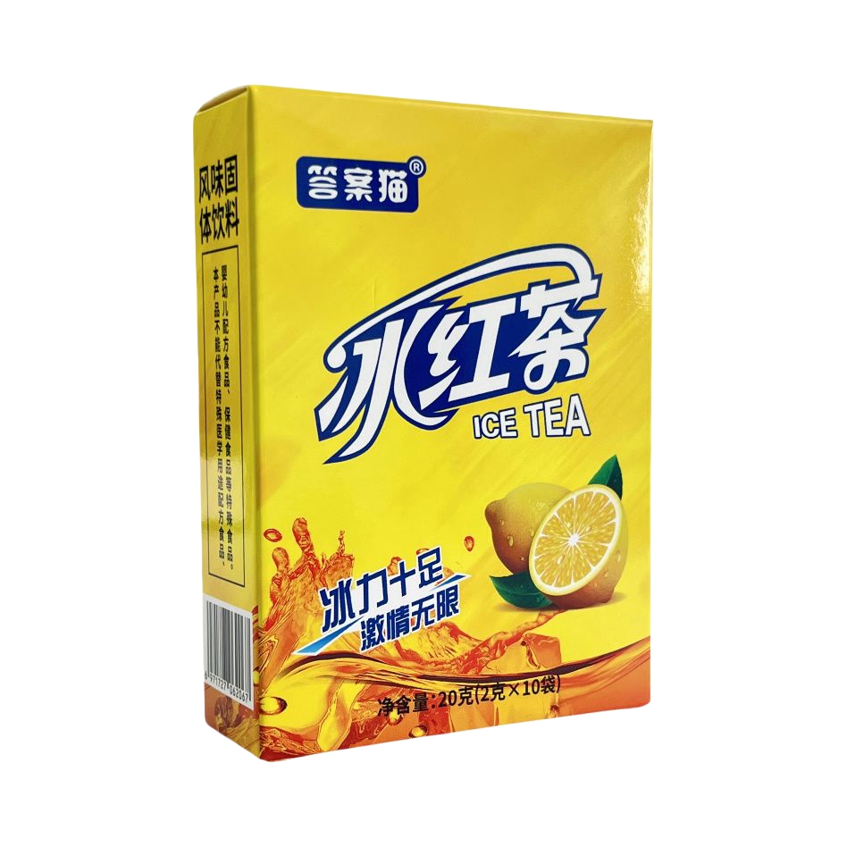 推荐商品：答案猫 冰红茶风味固体饮料 盒装