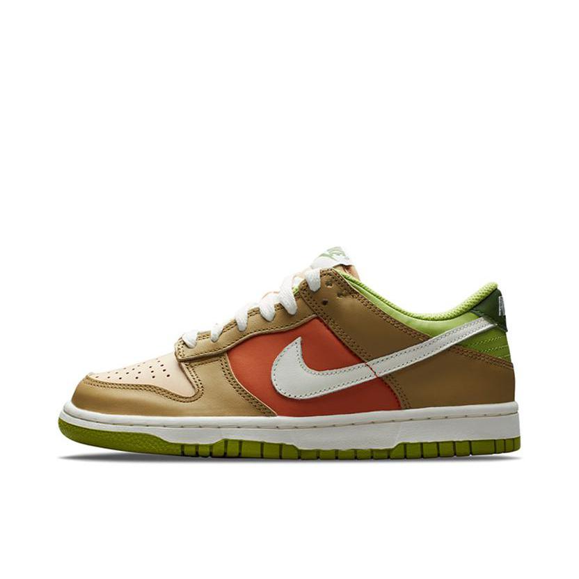 推荐商品：Nike Dunk 板鞋 经典复古百搭 GS/低帮/棕色/绿色