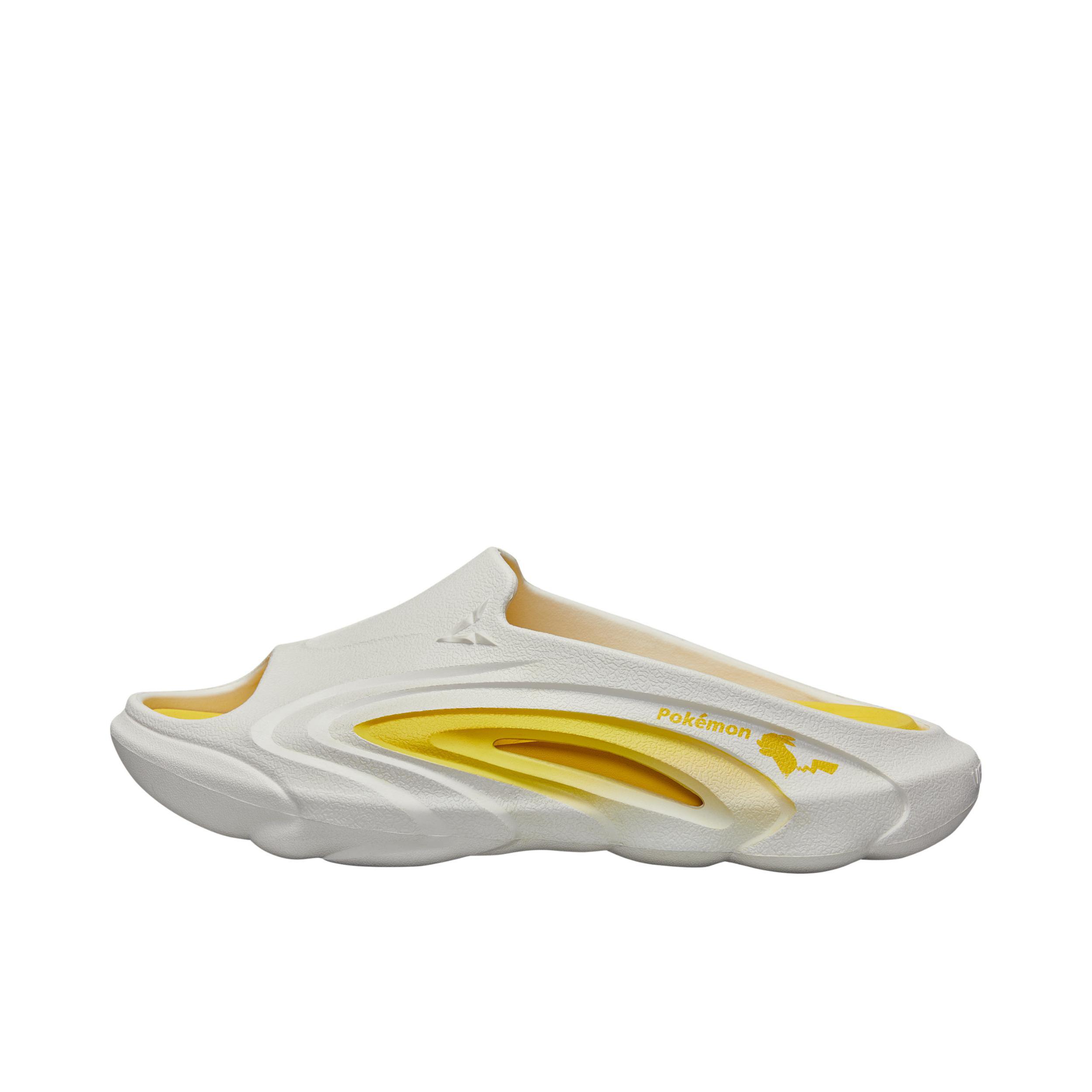 推荐商品：维动 精灵 超临界发泡 防滑耐磨 轻便软底 减震 外穿 厚底 拖鞋 白色/黄色