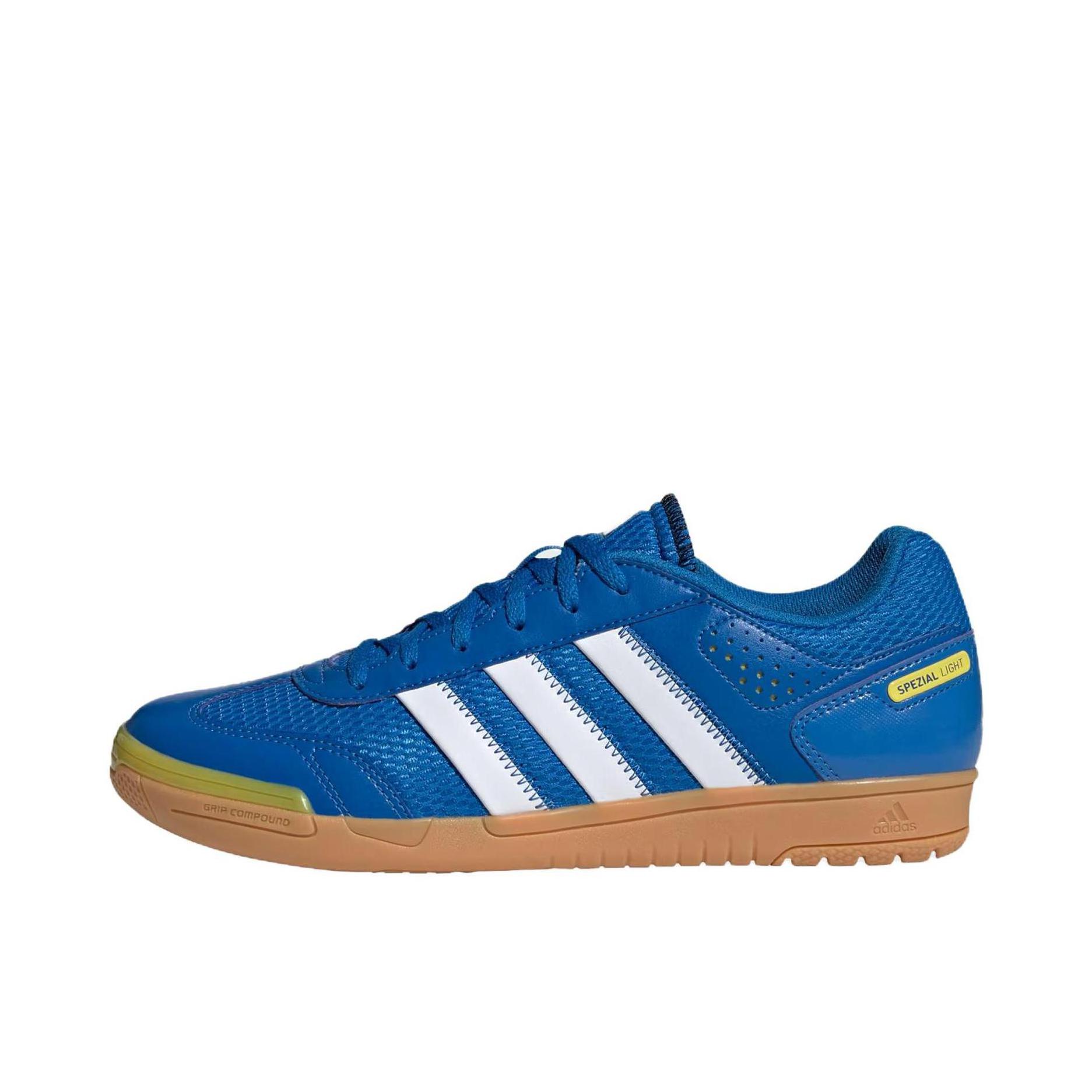 推荐商品：adidas Spezial Light Handball 运动休闲鞋 皮革防滑耐磨轻便网面透气低帮舒适百搭 底咖色/蓝色/白色