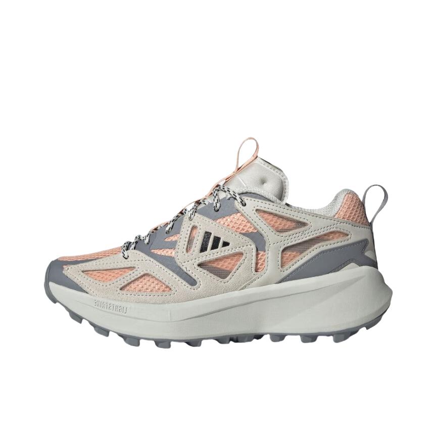 推荐商品：adidas  Kantai Trail  防滑耐磨 低帮橡胶 舒适轻便 时尚百搭  跑步鞋 户外鞋 女款/粉末珊瑚粉/黑色/轨道灰