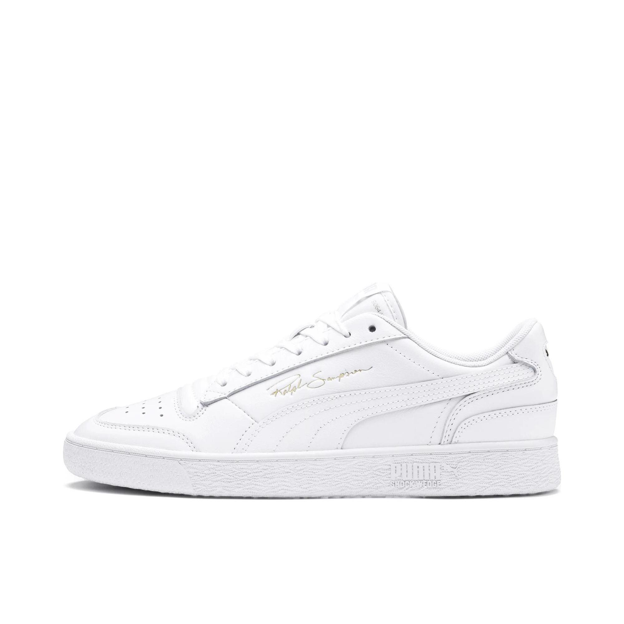 推荐商品：Puma/彪马 Ralph Sampson 板鞋 经典复古防滑耐磨减震透气防水垫 白色/金标