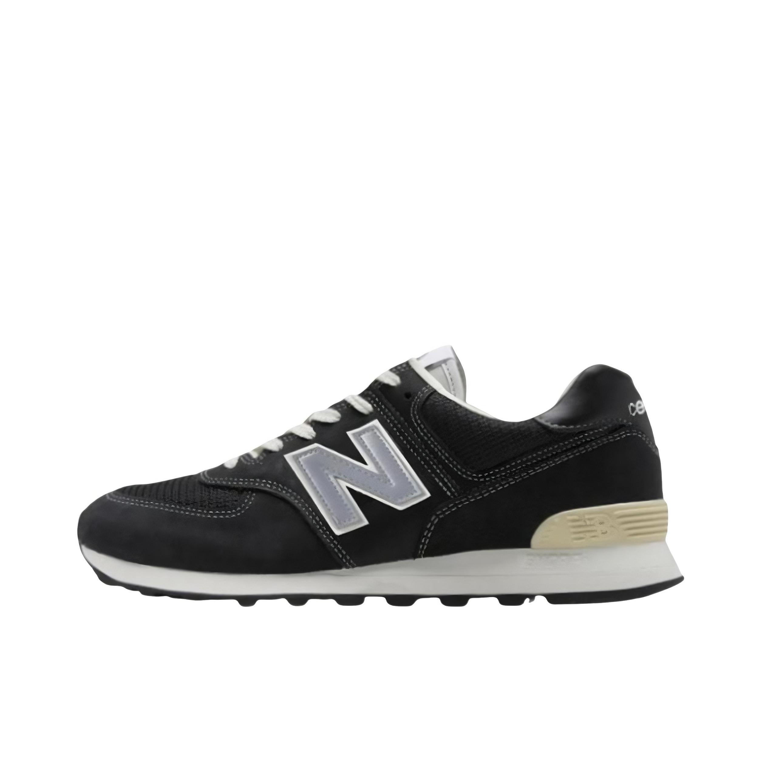 推荐商品：New Balance 574 运动休闲鞋 阿甘鞋 经典复古防滑耐磨缓震舒适透气时尚百搭轻便 D宽/黑色/白色