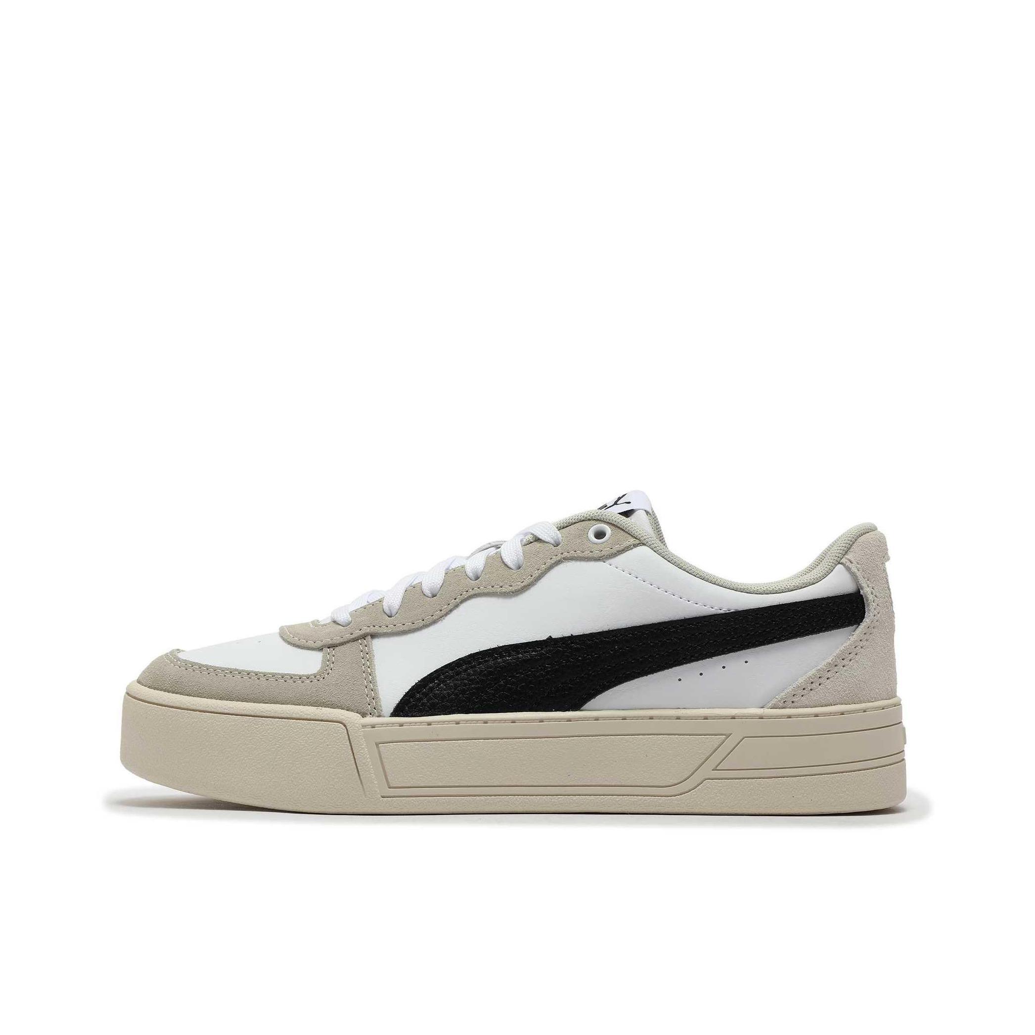 推荐商品：Puma/彪马 Skye 小白鞋 板鞋 复古厚底增高防滑耐磨复轻便网球风 女款/黑色/沙砾灰