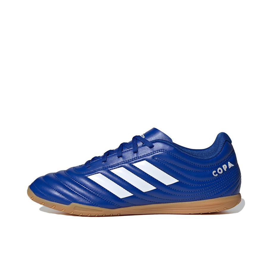 推荐商品：adidas Copa 20.4 IN 入门 平底 室内 训练 防滑 足球鞋 蓝色/白色