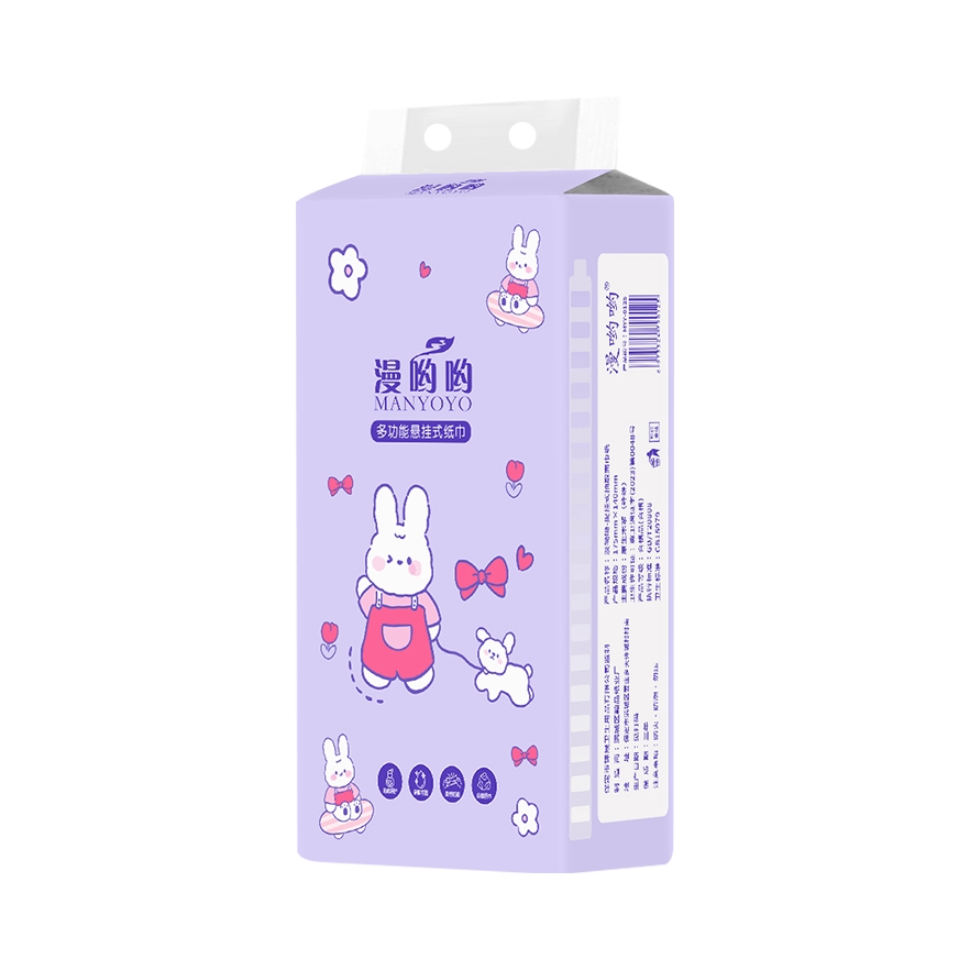 推荐商品：漫哟哟 卡通系列 4层 多功能悬挂式纸巾 120x175mm