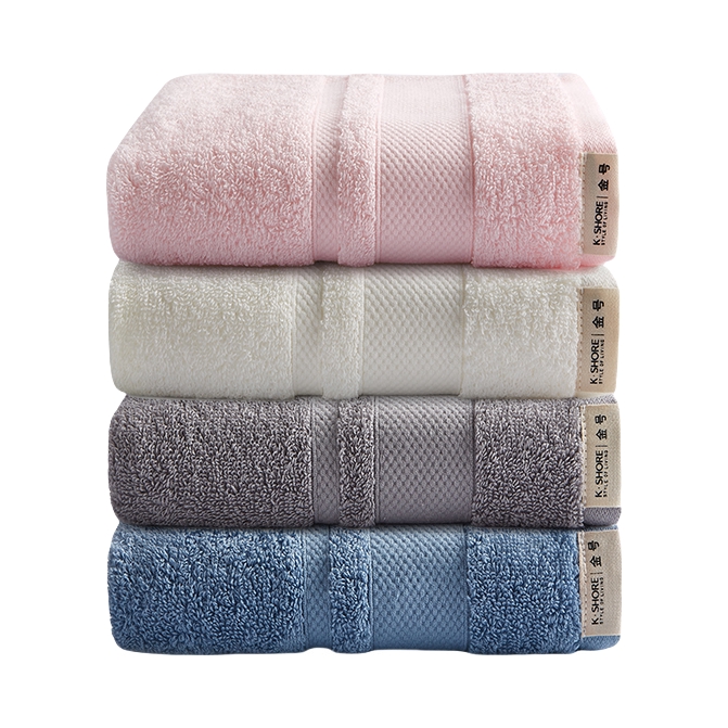 推荐商品：KING SHORE/金号 4条组合装 100%天然棉柔软亲肤吸水不掉毛毛巾