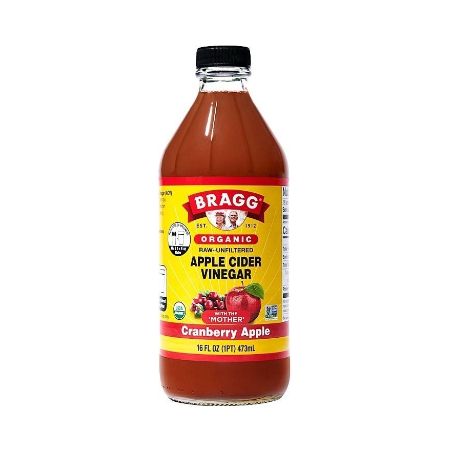 推荐商品：BRAGG 浓缩发酵饮料 蔓越莓苹果味 473ml 苹果醋 瓶装