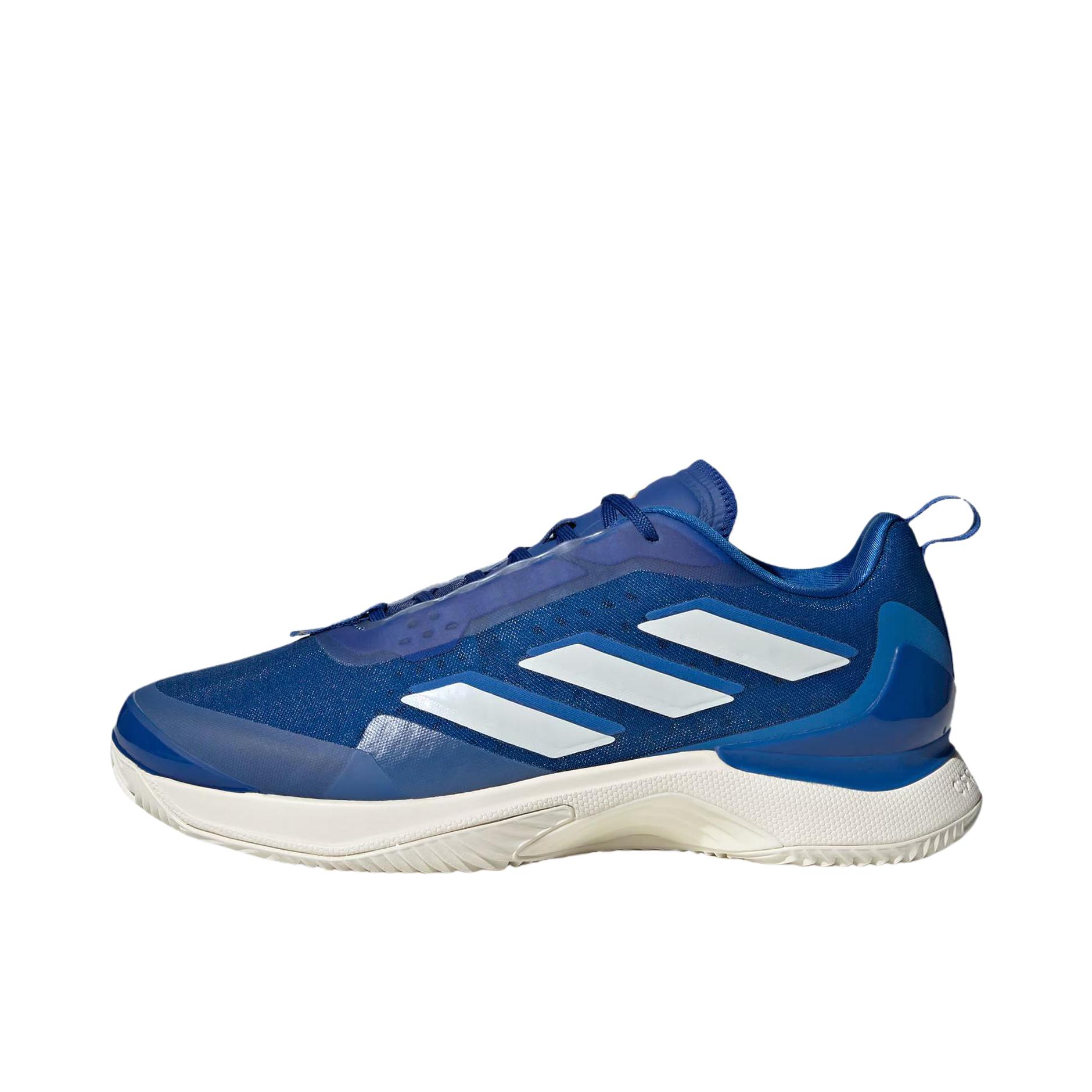 推荐商品：adidas Avacourt 防滑 耐磨 缓震 硬地 训练 透气 网球鞋 男款/深蓝色/白色/浅蓝色