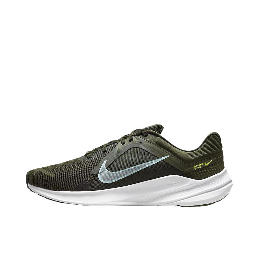 推荐商品：Nike Quest 5 跑鞋 缓震防滑耐磨支撑轻便透气轻质运动训练 绿色/白色